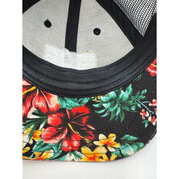 Lacrosse Unlimited · EST 1990 · Trucker Hat · Mesh Snapback · Floral Hawaiian - Picture 3 of 6